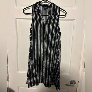 Banana Republic Monochrome Striped Dress